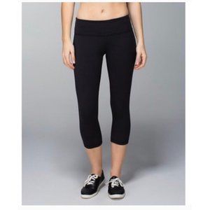 lululemon Wunder Under Leggings Cropped Black 8